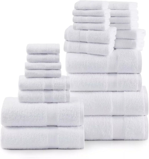 Luxury 800 GSM Egyptian Cotton Towels in Bath Setting